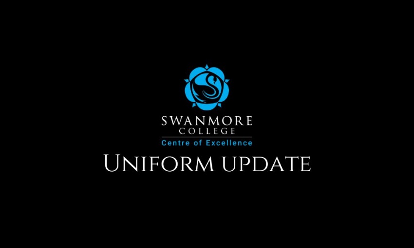 Image shows the Swanmore College logo with the headline uniform update